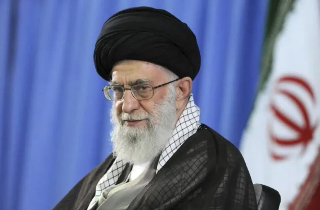 Ayatollah Khamenei portrait amid global reaction to his killing and debates on power and legitimacy