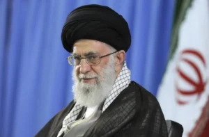 Ayatollah Khamenei portrait amid global reaction to his killing and debates on power and legitimacy